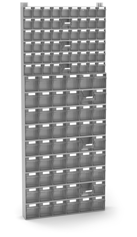 Dotazione scaffale porta minuteria Visual Box 108 cassetti Fami
