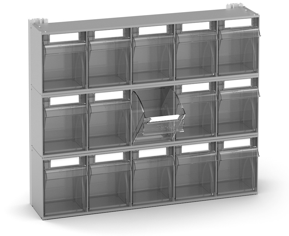 Dotazione scaffale porta minuteria Visual Box 15 cassetti Fami