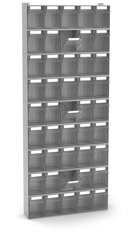 Dotazione scaffale porta minuteria Visual Box 45 cassetti Fami