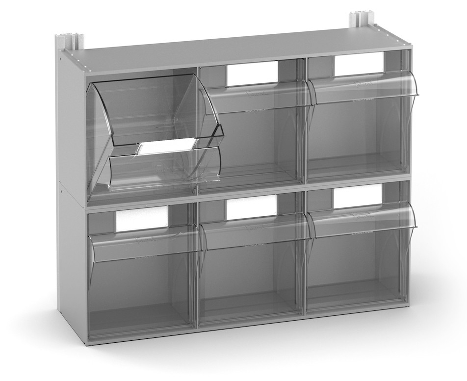 Dotazione scaffale porta minuteria Visual Box 6 cassetti Fami