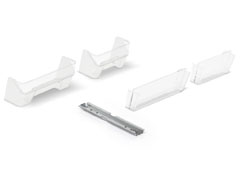 dotazione kit guide, divisori e frontalini contenitore RK Box Air