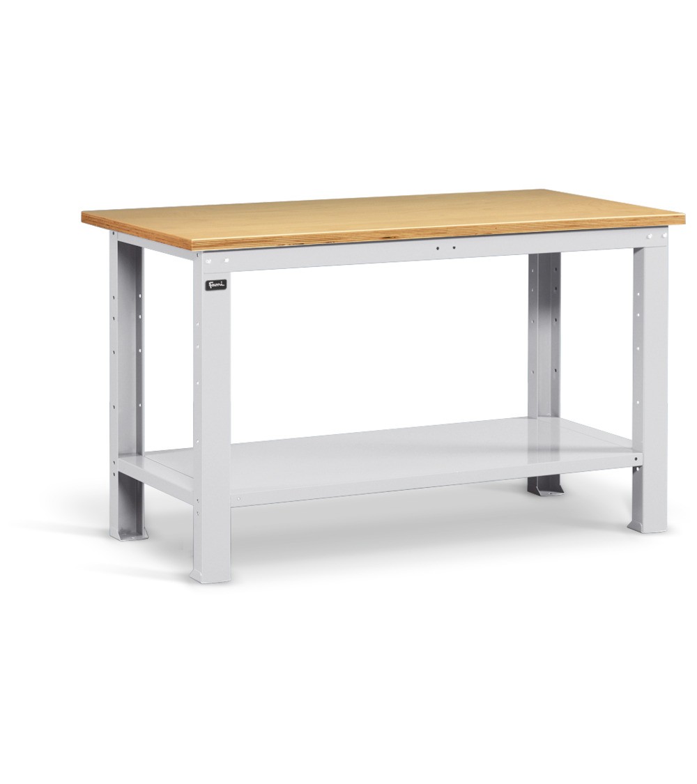 Banco da lavoro Fami Work con piano in legno 1500x750x880mm