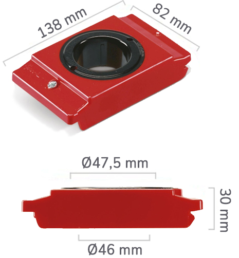 dimensioni boccole abs HSK A63-B80 Fami