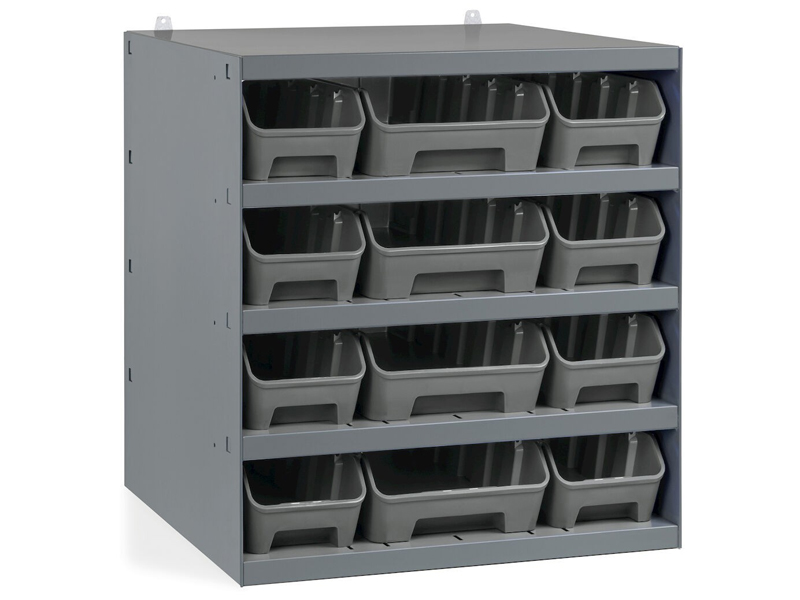 Scaffale portaminuteria Fami 500x400x545mm con 12 contenitori RK Box Air Linea 391
