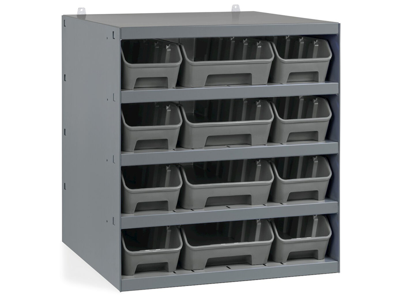 Scaffale portaminuteria Fami 500x500x545mm con 12 contenitori RK Box Air Linea 391