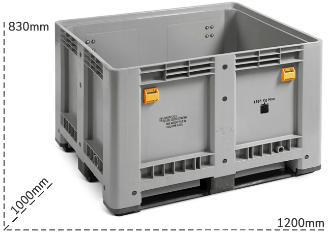 Schema tecnico cassone ADR Fami 610 litri