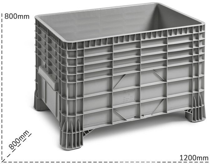 Schema tecnico cassone sovrapponibile Fami 550 litri