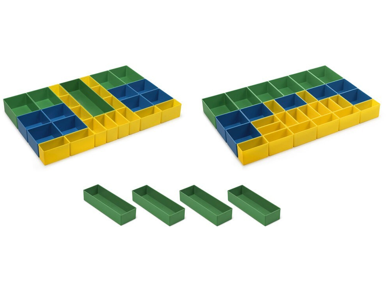 Set 60 vaschette portaminuteria Fami per carrelli porta utensili Linea 391