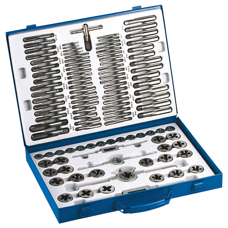 Maschi e filiere M218 in acciaio al tungsteno in kit (110pz)