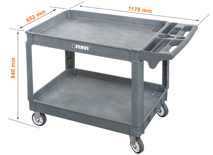 dimensioni carrello fervi C075/2