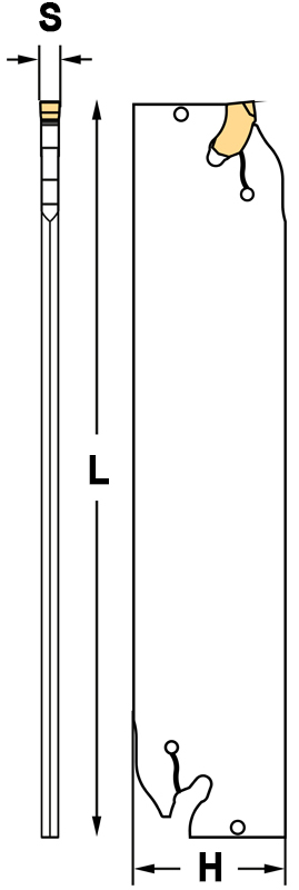 Schema tecnico set taglio tornitura T090 Fervi