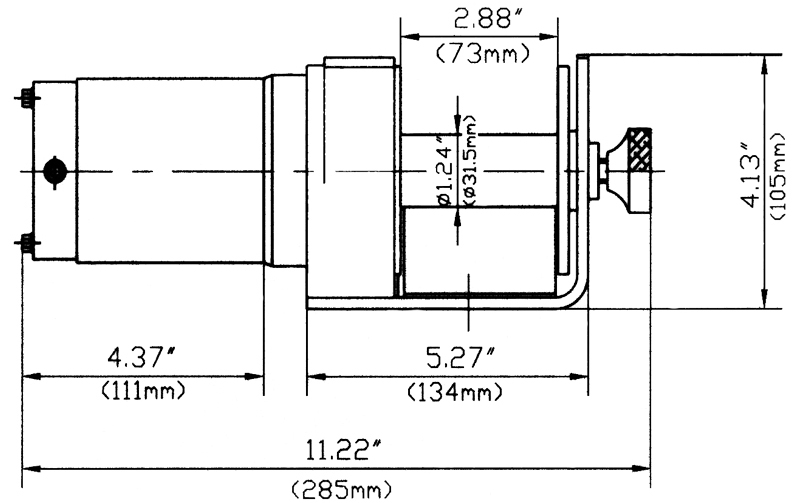 Schema tecnico argano elettrico Fervi 0630/0900