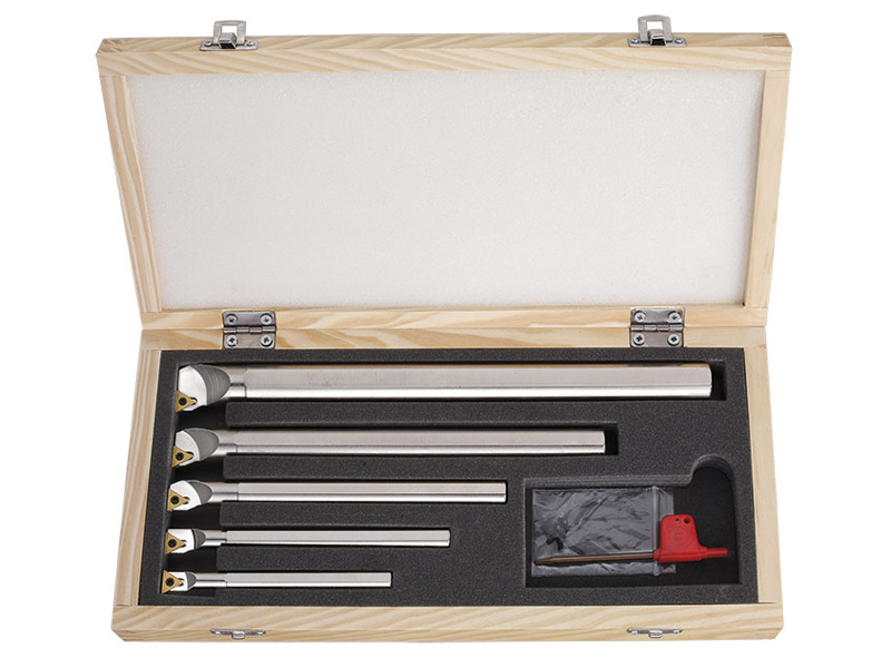 Assortimento 12 utensili da tornitura interna 90�� Fervi KISTFCR con bloccaggio a vite