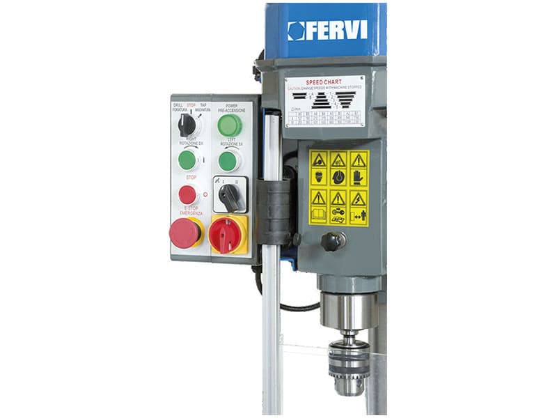 Trapano a colonna Fervi T071 con trasmissione a cinghia 400V 1kW [T071]