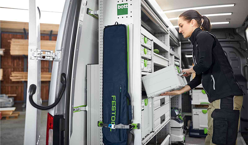 Dettaglio valigetta porta utensili Systainer³ SYS3 M 187 Festool