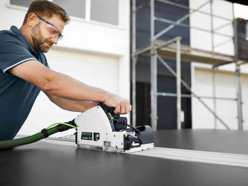 Sega ad affondamento con incisore Festool TSV 60 KEBQ-Plus-FS con binario  guida [577743]