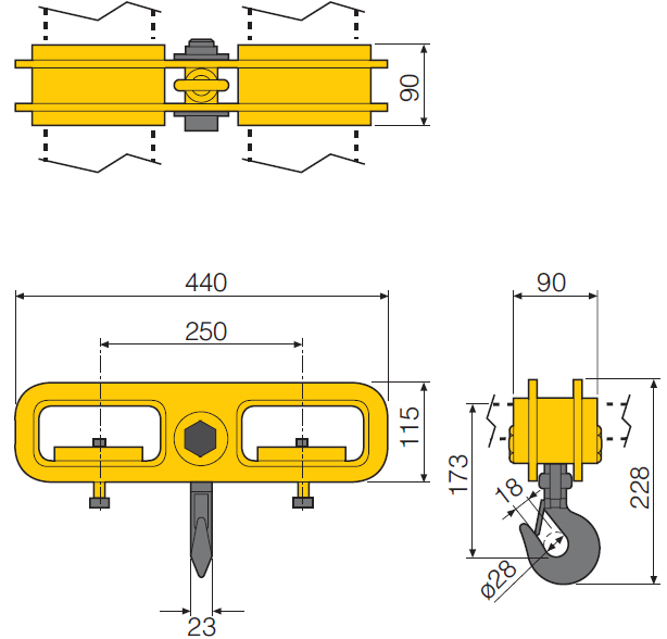 Schema tecnico bilancino Finat FLH