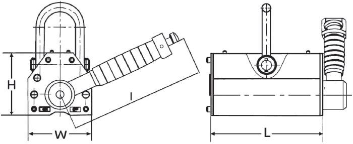 Dettaglio aggraffatore magnetico Finat SBNN