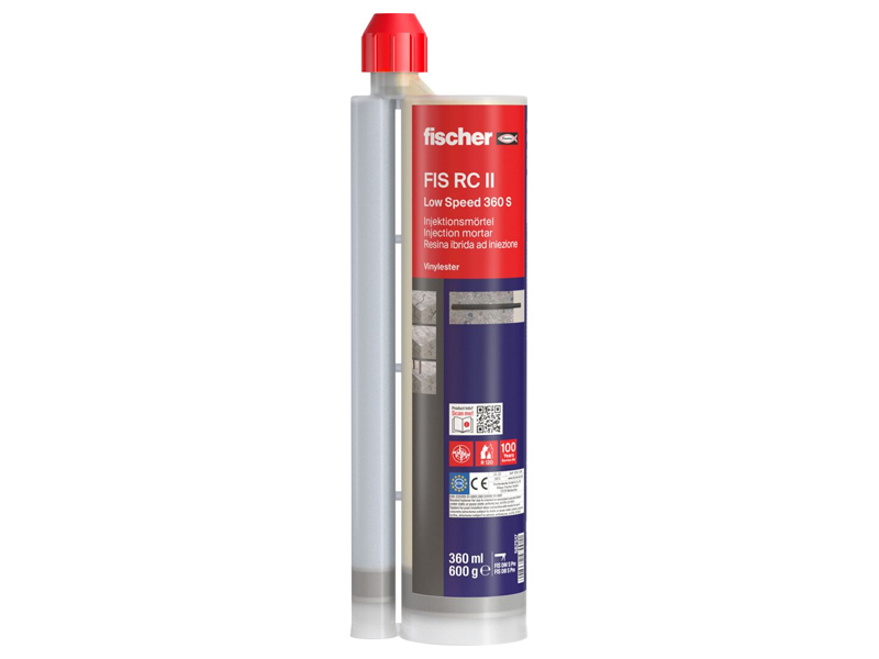 Fischer Resina per riprese di getto FIS RC II Low Speed, cartuccia 360ml (6pz)