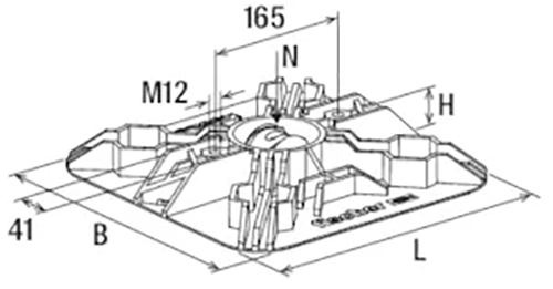 schema tecnico base tetti piani FFRB Fischer