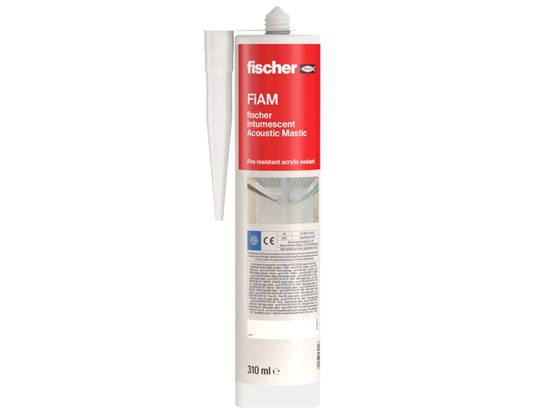 Fischer Sigillante acrilico per giunti lineari FiAM 310 resistenza al fuoco, cartuccia 310ml (25pz)