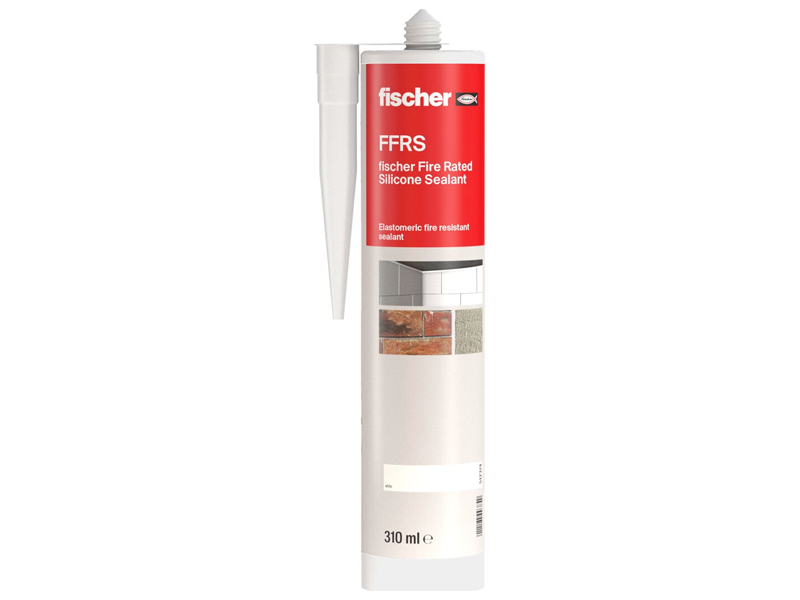 Fischer Silicone neutro FFRS 310 resistenza al fuoco, cartuccia 310ml (12pz)