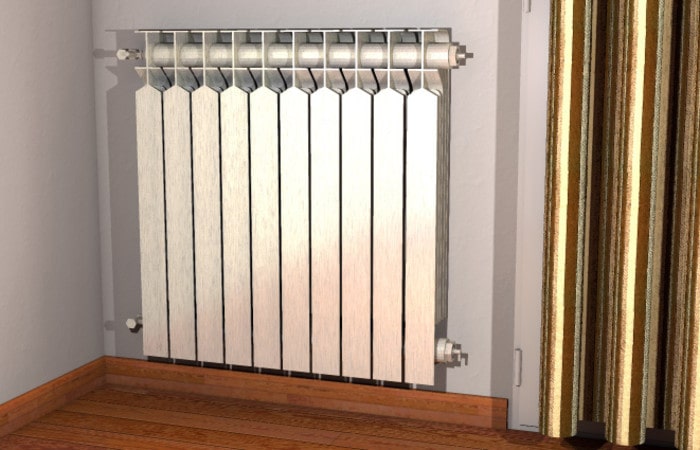 TF 8/100B Mensole per radiatore in alluminio da 3/4 colonne