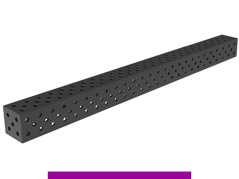 Blocco di collegamento 3000x200x200mm SteelExpert GPPH fori 28mm griglia diagonale