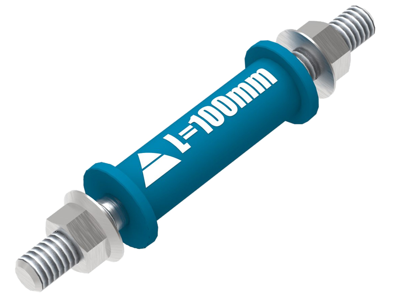 Connettore per tavoli di saldatura GPPH 100mm sistema fori 16mm