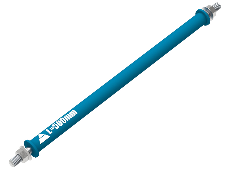 Connettore per tavoli di saldatura GPPH 500mm sistema fori 16mm