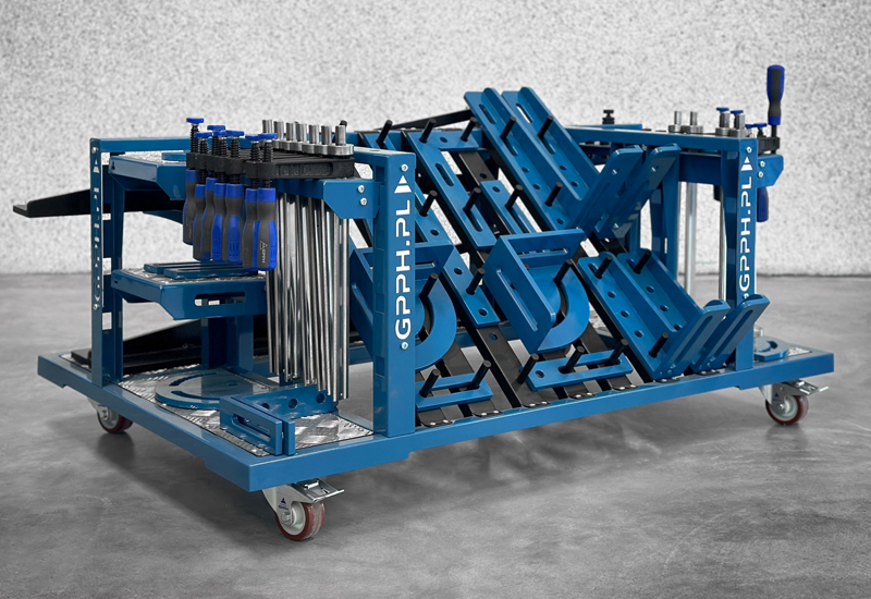 Dettaglio carrello porta accessori saldatura Trolley M GPPH