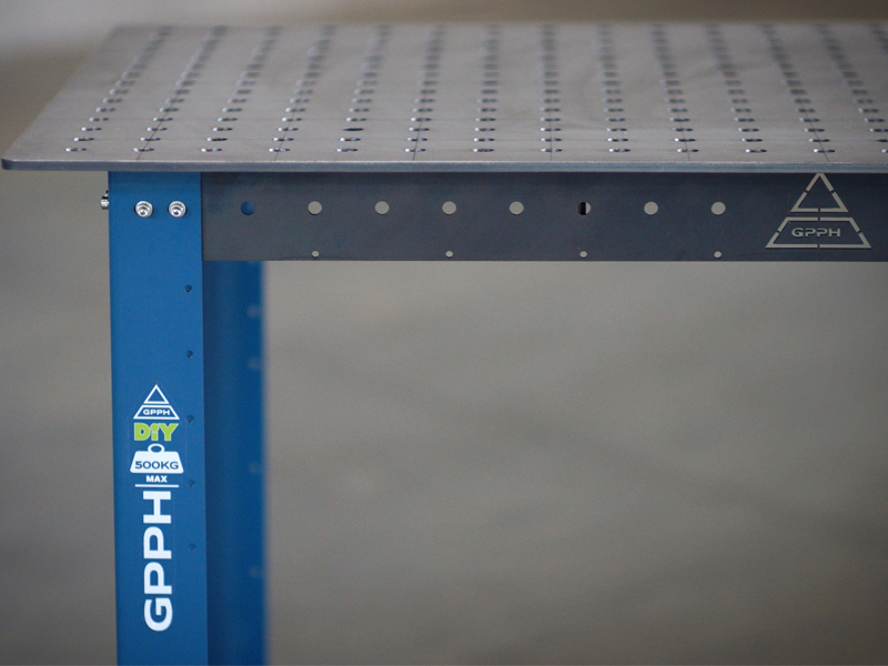 Dettaglio tavolo da saldatura GPPH linea DIY