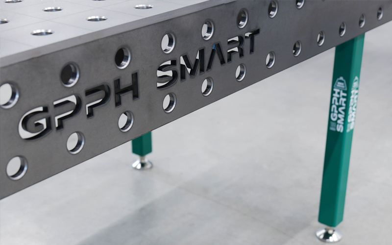 Dettaglio tavolo da saldatura linea Smart12 GPPH