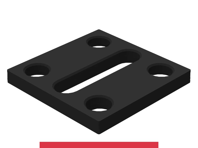 Piastra adattatrice 150x150mm SteelMax GPPH, spessore 15mm, fori 28mm