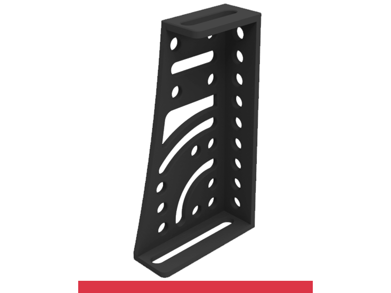 Squadra di battuta 275x500x175x100mm destra SteelMax GPPH, spessore 15mm, fori 28mm