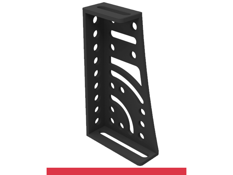 Squadra di battuta 275x500x175x100mm sinistra SteelMax GPPH, spessore 15mm, fori 28mm