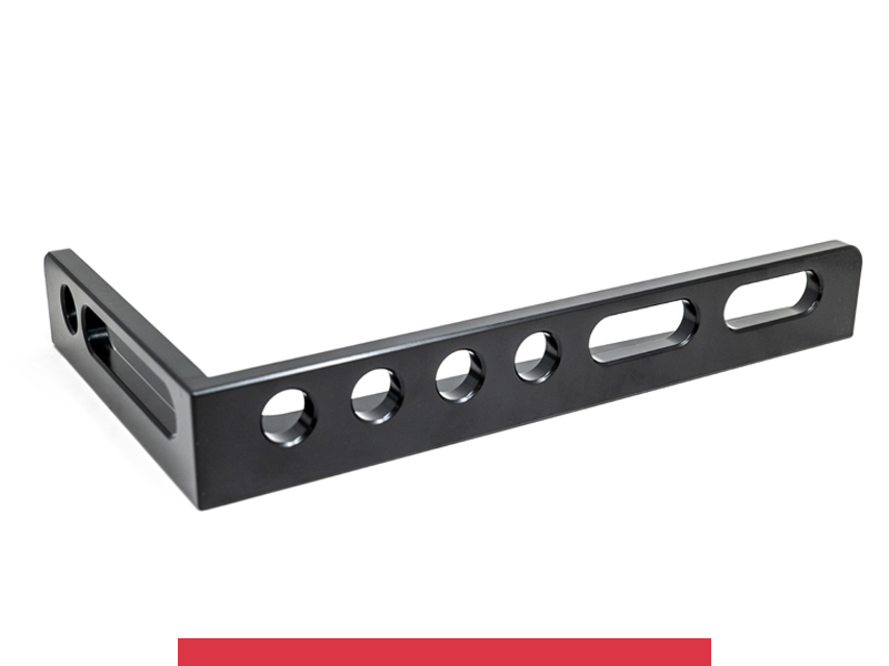 Squadra di battuta 450x250mm sinistra SteelMax GPPH, spessore 15mm, fori 28mm