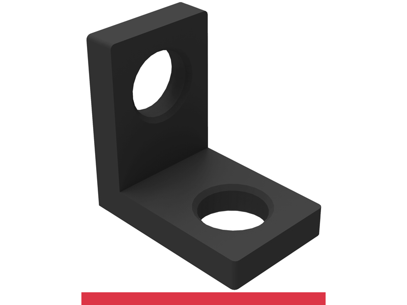 Squadra di battuta 75x75mm SteelMax GPPH, spessore 15mm, fori 28mm