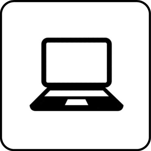 Ikony laptopa plecaka GT-Line