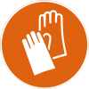 Simbolo protezione mani guanti da lavoro