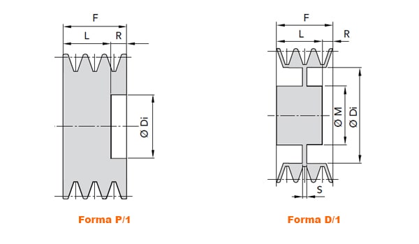 illustrazione misure pulegge 3 gole SPC monoblocco 01