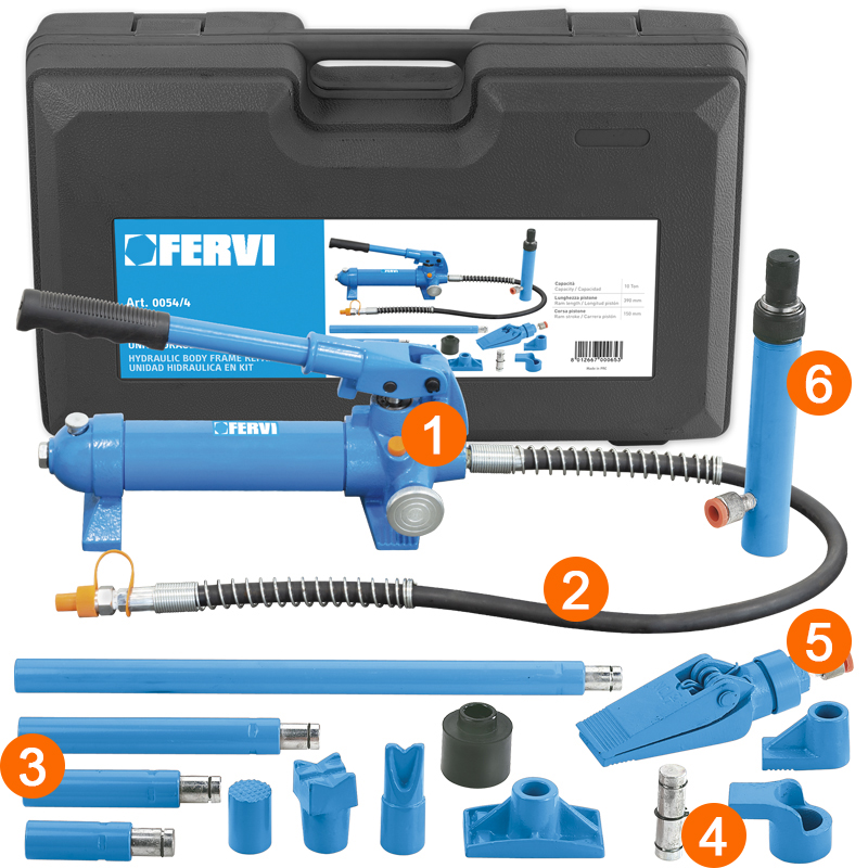 Équipement vérin hydraulique Fervi 0054/4