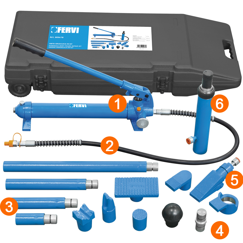 dotazione martinetto idraulico Fervi 0054/10