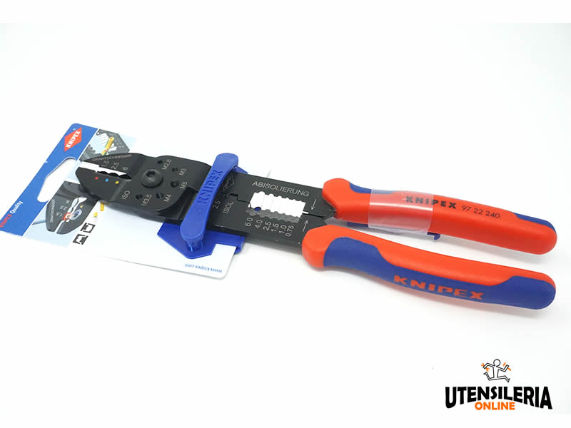 Knipex pinza crimpatrice multifunzione per capicorda, 0.5-6 mm²