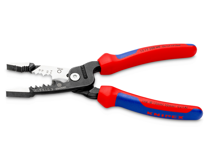 Knipex pinza multifunzione da elettricista impugnatura bicomponente per  cavi metrici, 200mm [1372200ME]