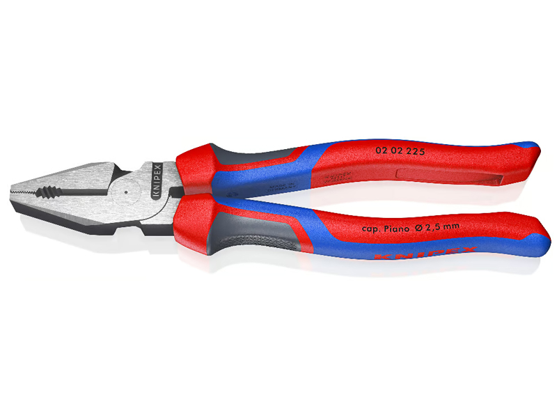 Knipex pinza universale tipo forte con manici comfort testa lucidata, 225mm