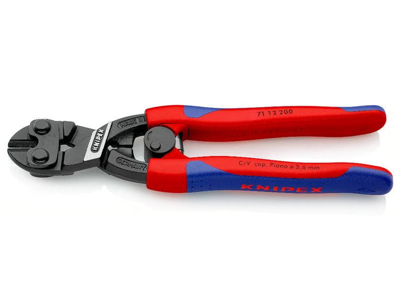Knipex tronchese a doppia leva CoBolt tagliente centrale manici multicomponente, 200mm