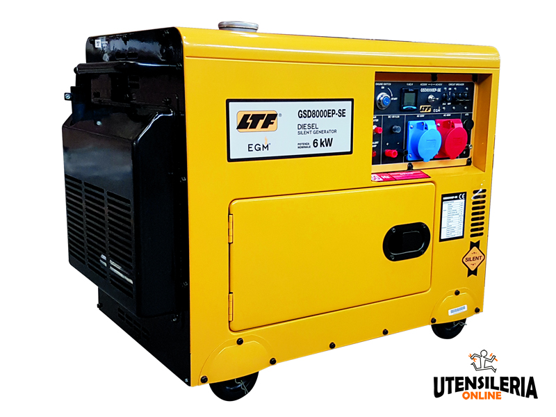 Generatore di corrente LTF GSD7000-SE 5000W monofase a diesel [GSD7000-SE]