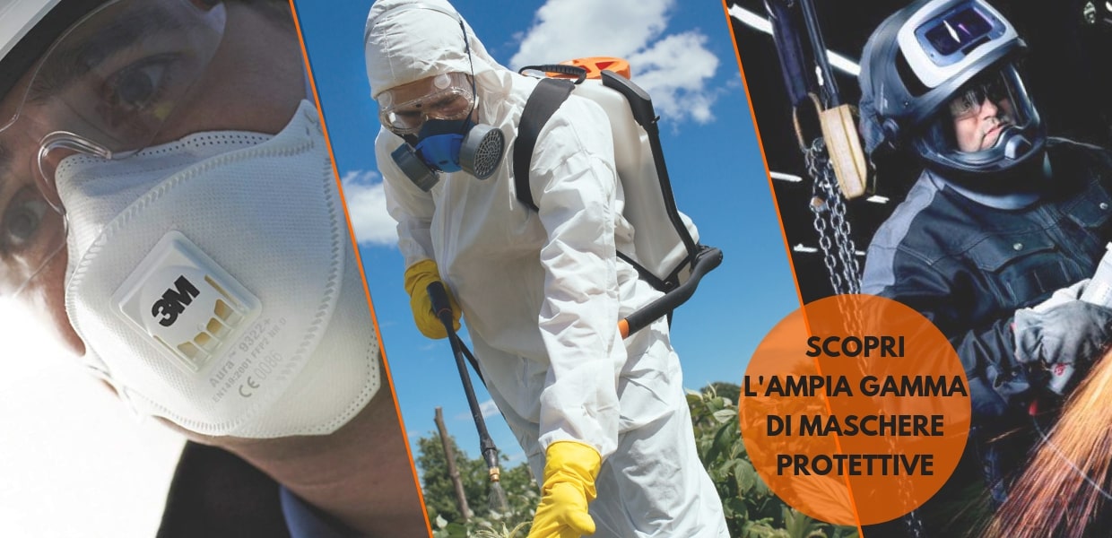 Maschere respiratorie di protezione: semimaschere, caschi o mascherine monouso per ogni esigenza