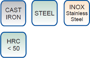 materiali fresa 400RPS Cumet